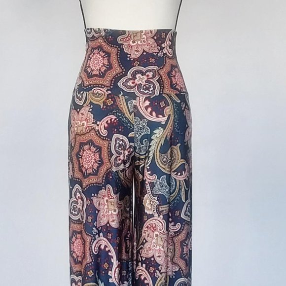 Uptown USA Women’s Fold Over Waist Wide Leg Palazzo Pants Size Small NWOT - Picture 5 of 7